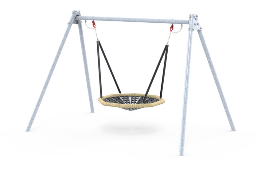 Ledon Originals Metallschaukelgestell mit 120 cm Vogelnest